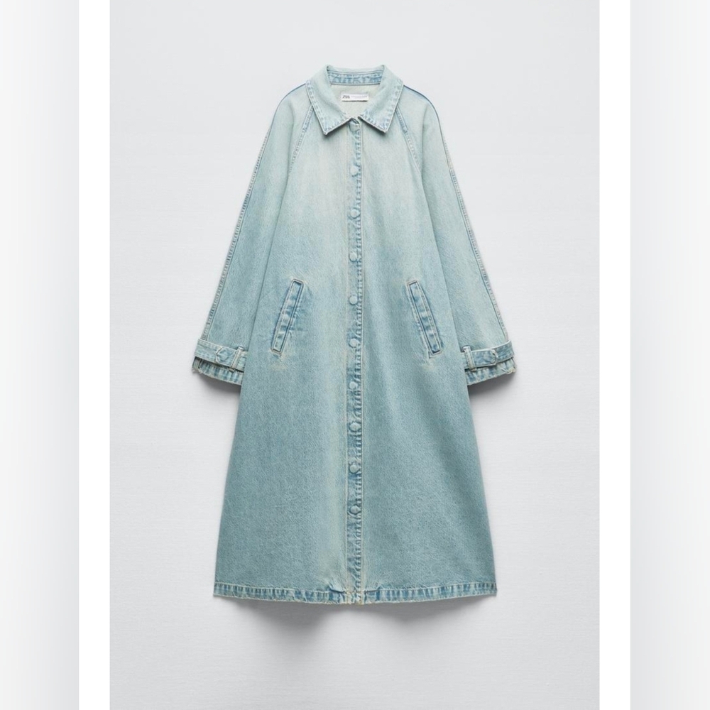 NWOT Zara Denim Trench